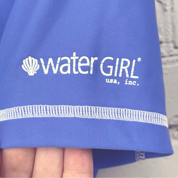 Patagonia Water Girl Short Sleeve Mock Neck Floral Hawaiian Rashguard Sz M - Picture 5 of 9